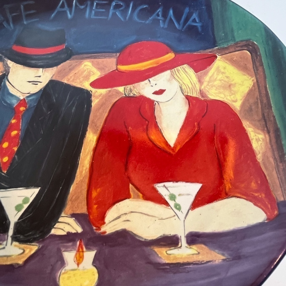 Large Oval Platter- ‘Cafe Americano’ by Sanyo - Picture 3 of 7